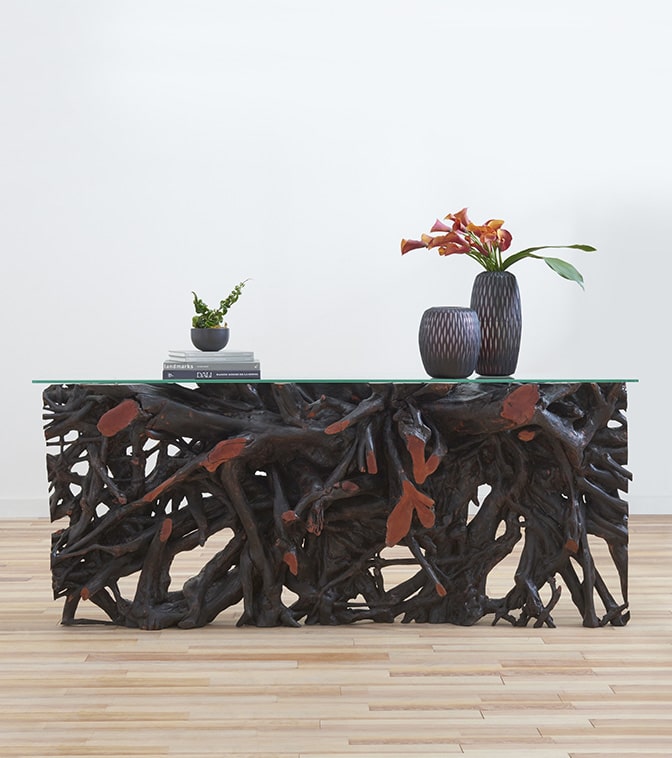 Lychee Wood Consoles