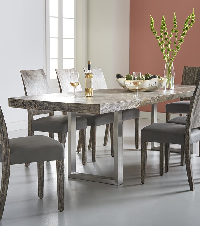 Straight Edge Dining Table